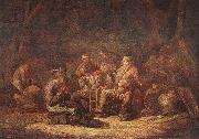 CUYP, Benjamin Gerritsz. Peasants in the Tavern Sweden oil painting artist
